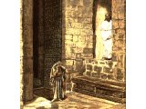 The woman taken in adultery alone with Jesus, from The Life of Jesus Christ by J.J.Tissot, 1899